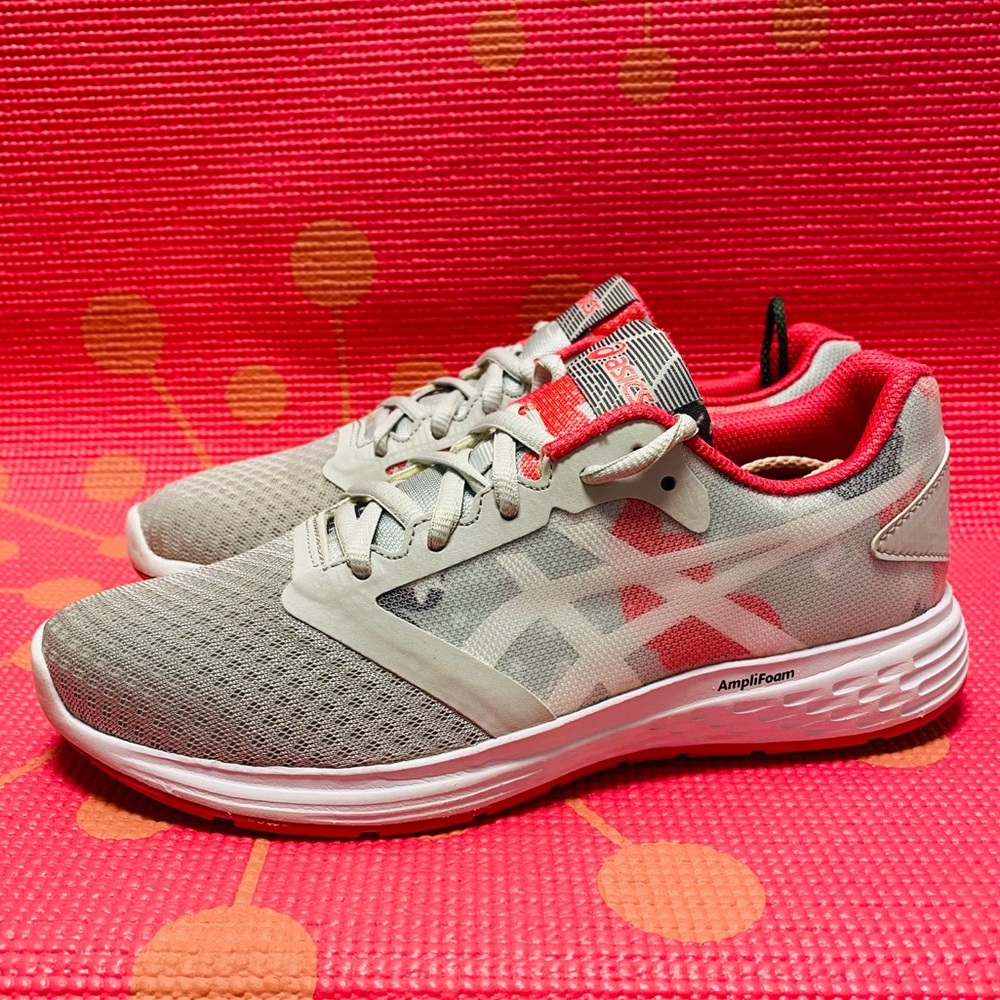 ASICS Patriot 10 Mid Grey/Frosted Rose Sz 5 wines